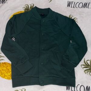 Kids Green Jacket small thick green hoodless